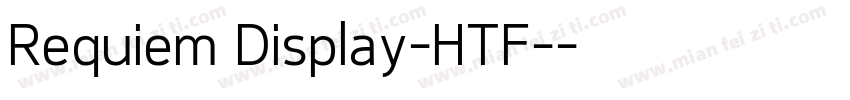 Requiem Display-HTF-字体转换